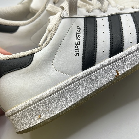 Adidas Superstar Athletic Active Shoe White Black Mens Size 7 - Picture 8 of 16